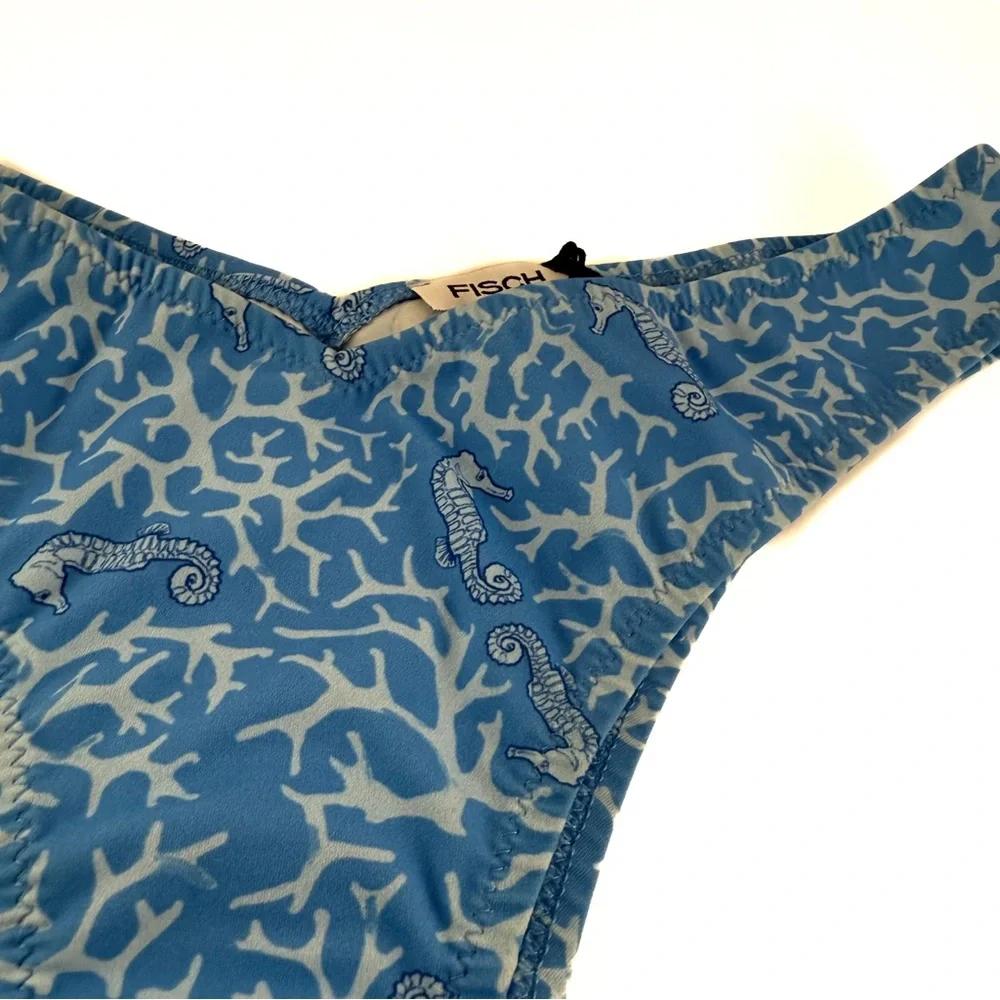 NWT Fisch Blue Reef Seahorse & Coral Toiny Bikini Bottoms - Picture 2 of 5